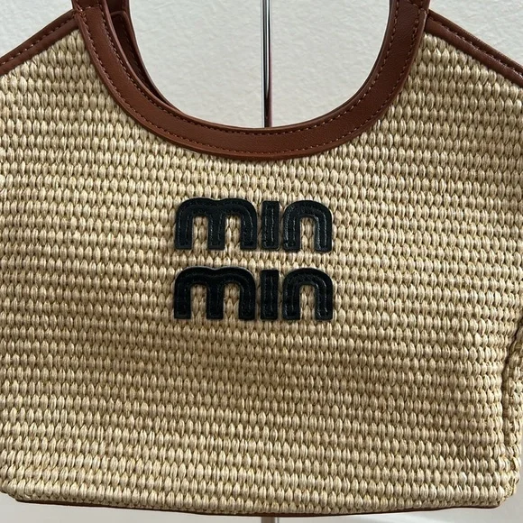 The min min bag in canvas and brown - Picture 2 of 7